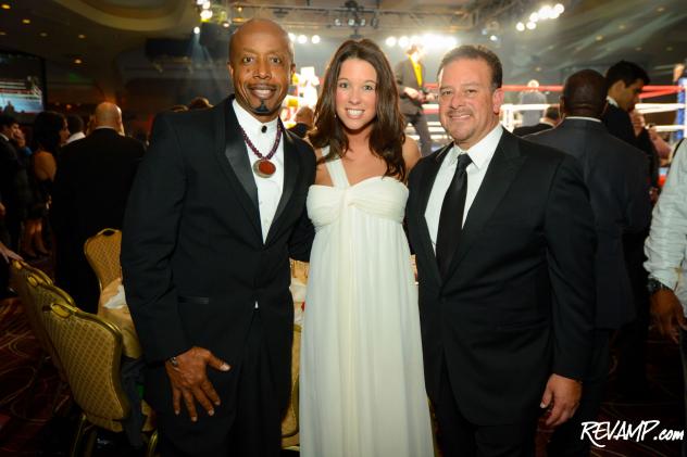 Fight Night performer MC Hammer (left) and 2012 event Chairman Raul Fernandez (right).
